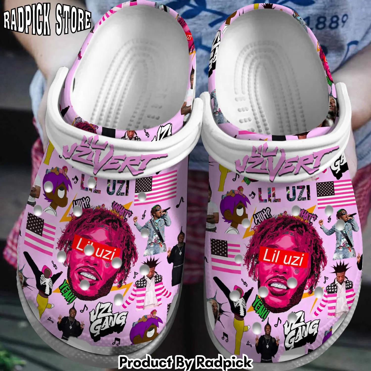 Radpick premium lil uzi vert music clogs shoes comfortable for men women wz7 rp6522262